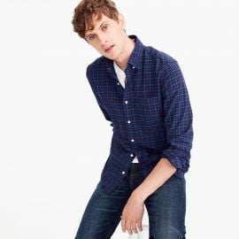 American Pima cotton oxford shirt in tattersall at J. Crew